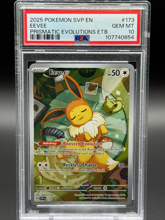 Pokemon TCG Eevee | Black Star Promo SVP173 | PSA Graded GEM MT 10