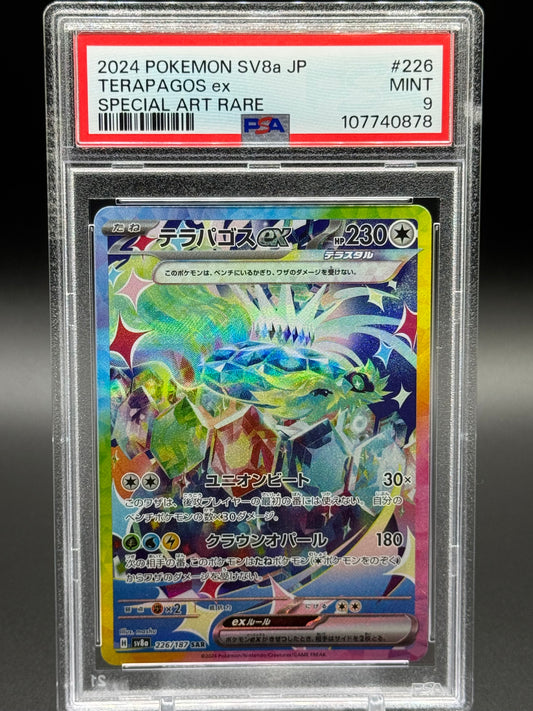 Japanese Pokemon TCG Terapagos ex | Terastal Festival ex 226/187 SAR | PSA Graded MINT 9