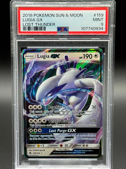 Pokemon TCG Lugia GX | Lost Thunder 159/214 | PSA Graded MINT 9