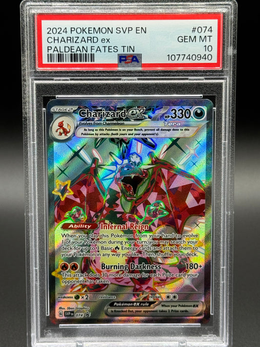 Pokemon TCG Charizard ex | Black Star Promo SVP 074 | PSA Graded GEM MT 10