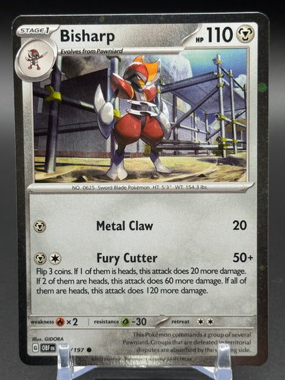 Pokemon TCG Bisharp | Obsidian Flames 149/197 Cosmos Holo | Condition: Near Mint