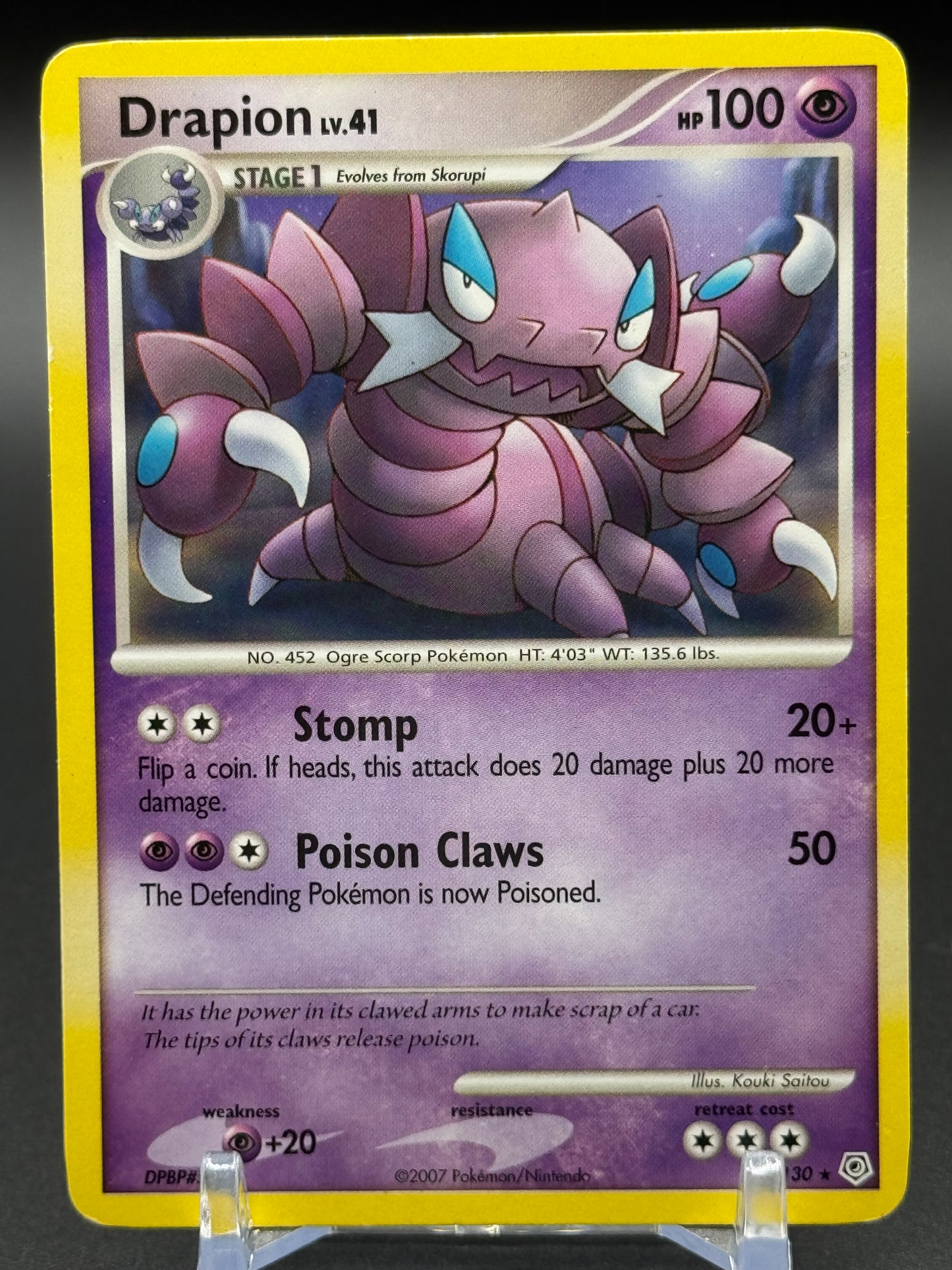 Pokemon TCG Drapion | Diamond & Pearl 23/130 | Condition: Moderate Play
