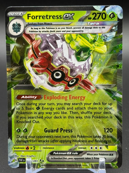 Pokemon TCG Forretress ex | Paldean Fates 002/091 | Condition: Near Mint