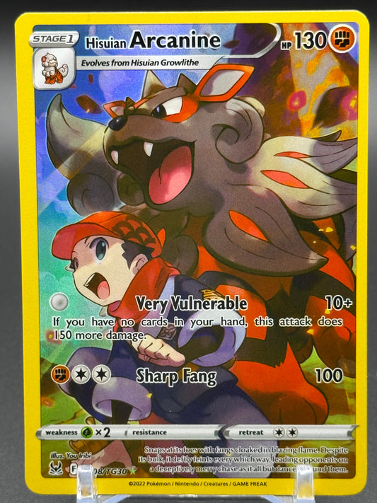Pokemon TCG Hisuian Arcanine | Lost Origin TG08/TG30 | Condition: Near Mint