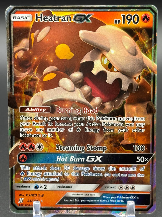 Pokemon TCG Heatran GX | Unified Minds 25/236 | Condition: Moderate Play