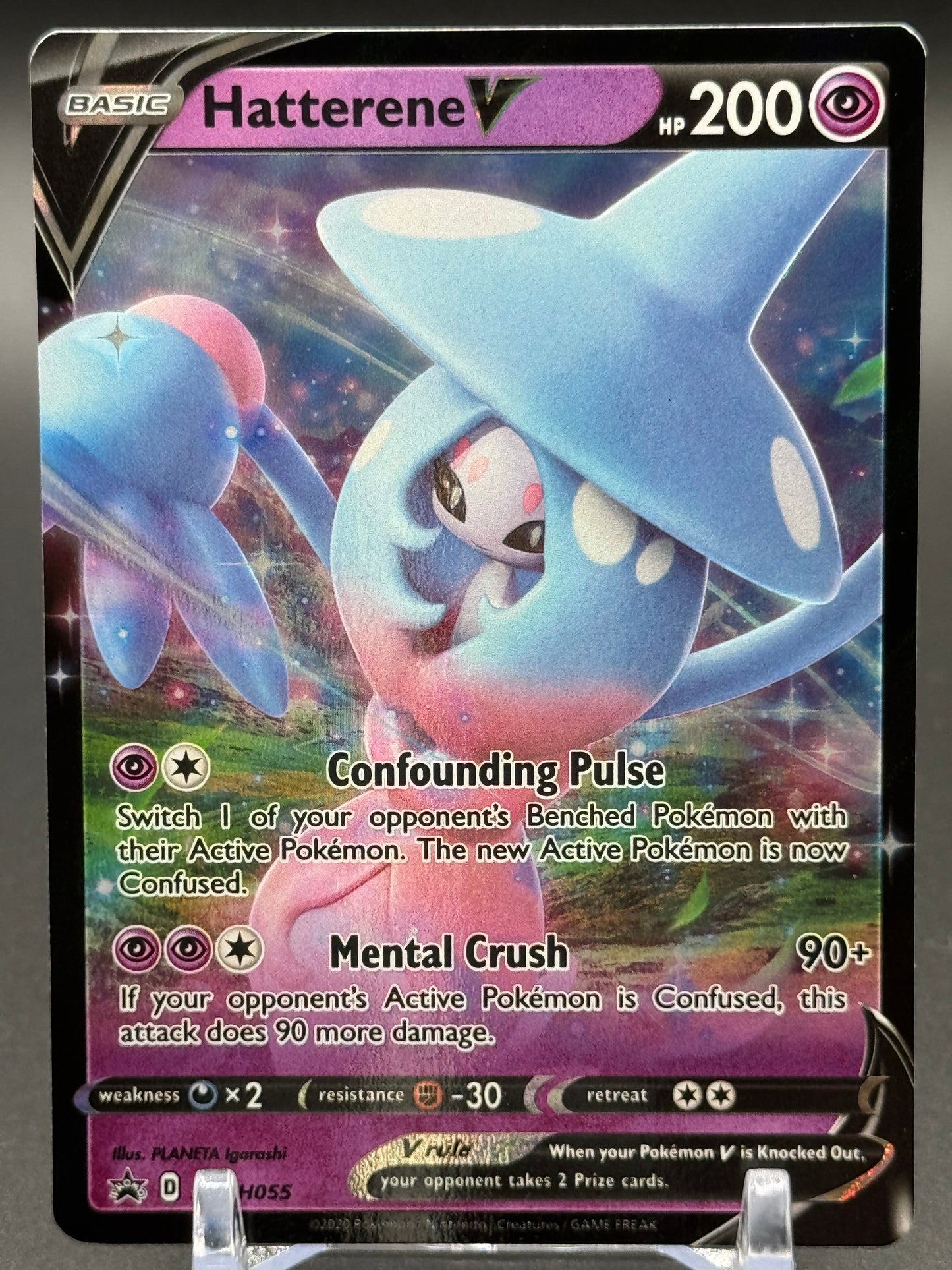Pokemon TCG Hatterene V | Black Star Promo SWSH055 | Condition: Near Mint