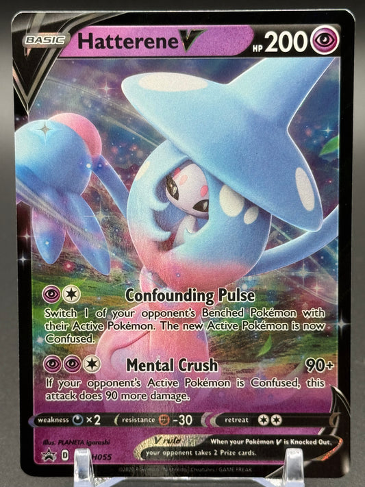 Pokemon TCG Hatterene V | Black Star Promo SWSH055 | Condition: Near Mint