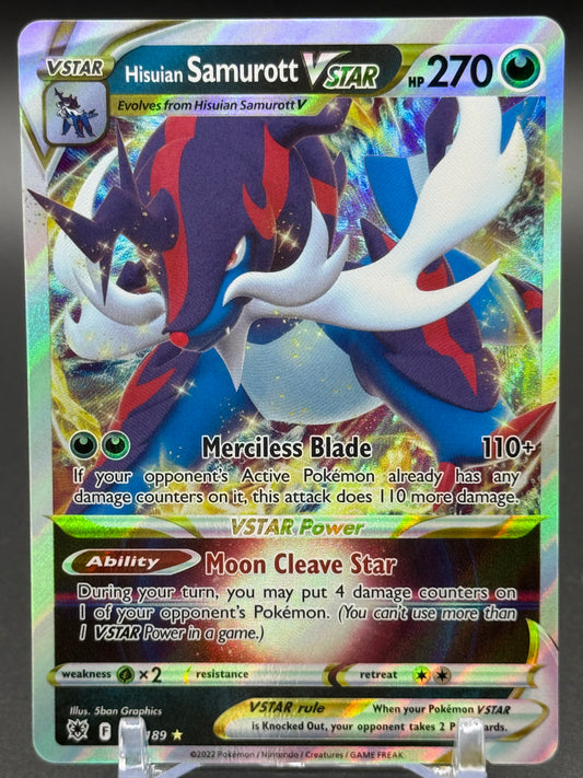 Pokemon TCG Hisuian Samurott VSTAR | Astral Radiance 102/189 | Condition: Near Mint