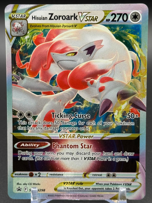 Pokemon TCG Hisuian Zoroark VSTAR | Black Star Promo SWSH298 | Condition: Light Play