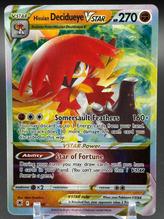 Pokemon TCG Hisuian Decidueye VSTAR | Astral Radiance 084/189 | Condition: Near Mint