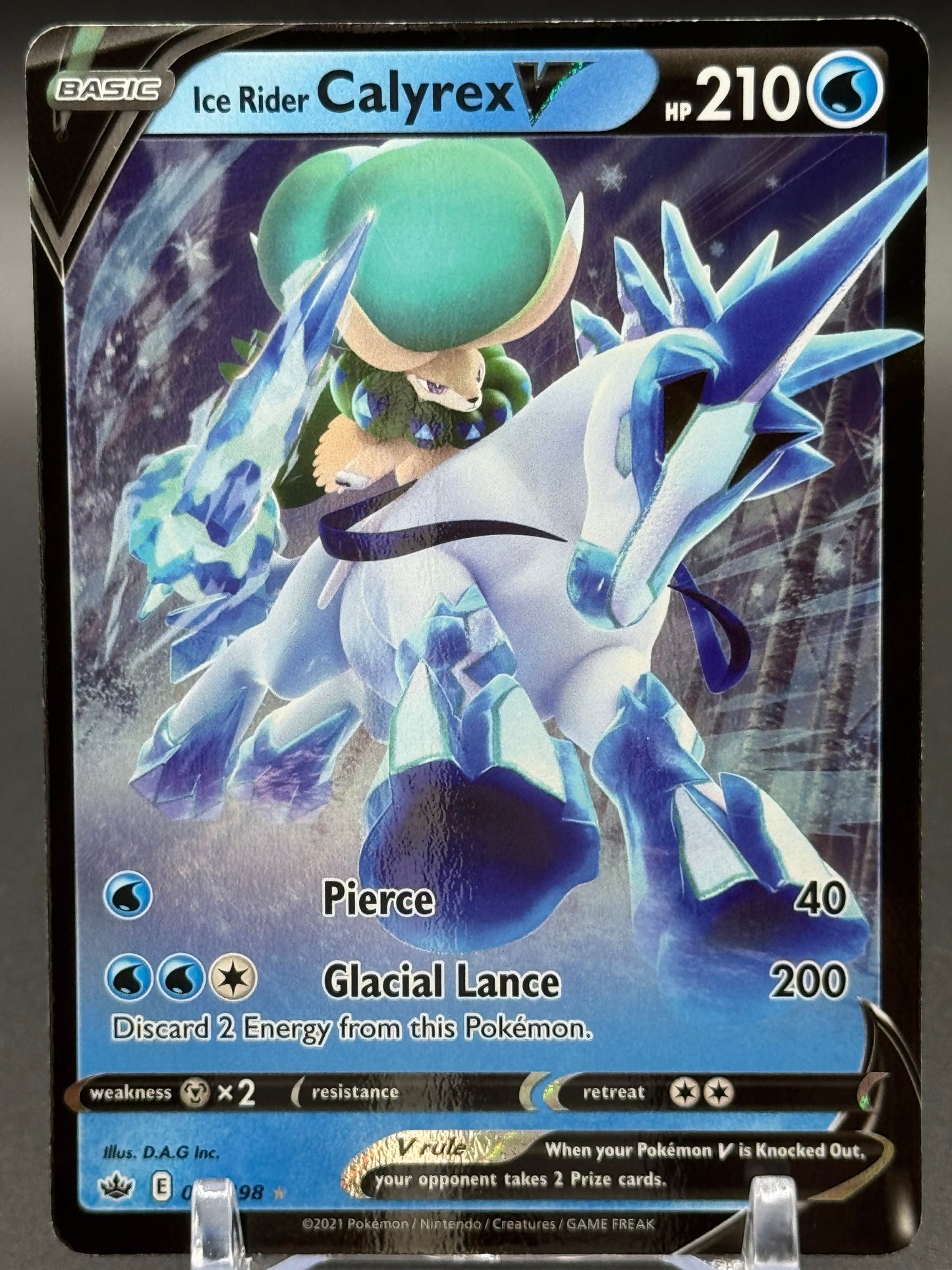 Pokemon TCG Ice Rider Calyrex V | Chilling Reign 045/198 | Condition: Near Mint