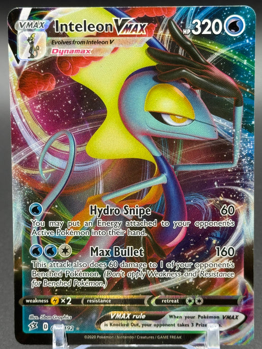 Pokemon TCG Inteleon VMAX | Rebel Clash 050/192 | Condition: Moderate Play