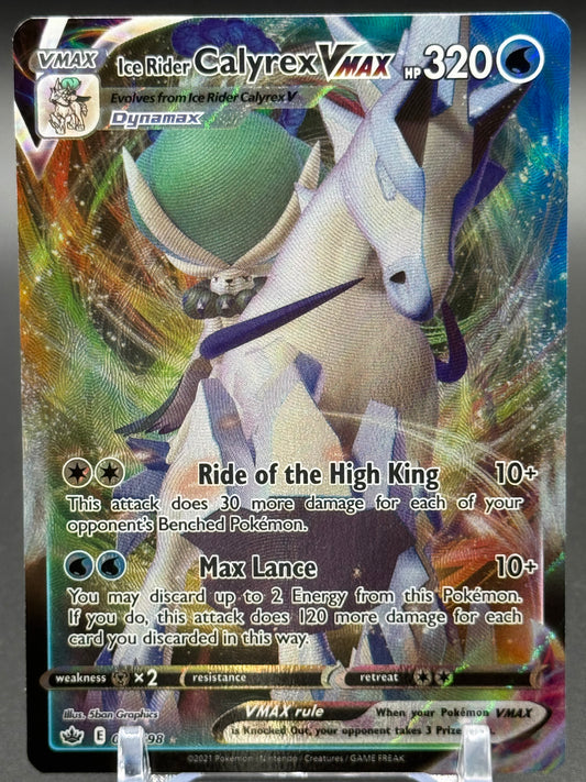Pokemon TCG Ice Rider Calyrex VMAX | Chilling Reign 046/198 | Condition: Near Mint