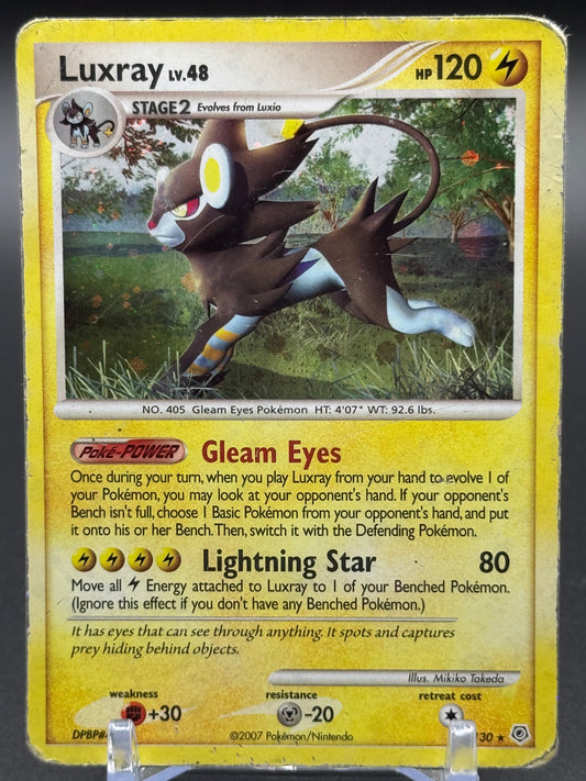 Pokemon TCG Luxray | Diamond & Pearl 7/130 | Condition: Damaged