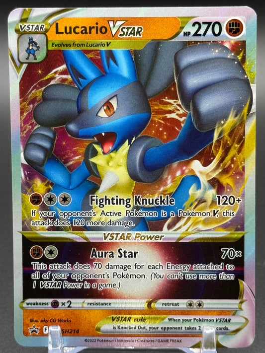 Pokemon TCG Lucario VSTAR | Black Star Promo SWSH214 | Condition: Near Mint