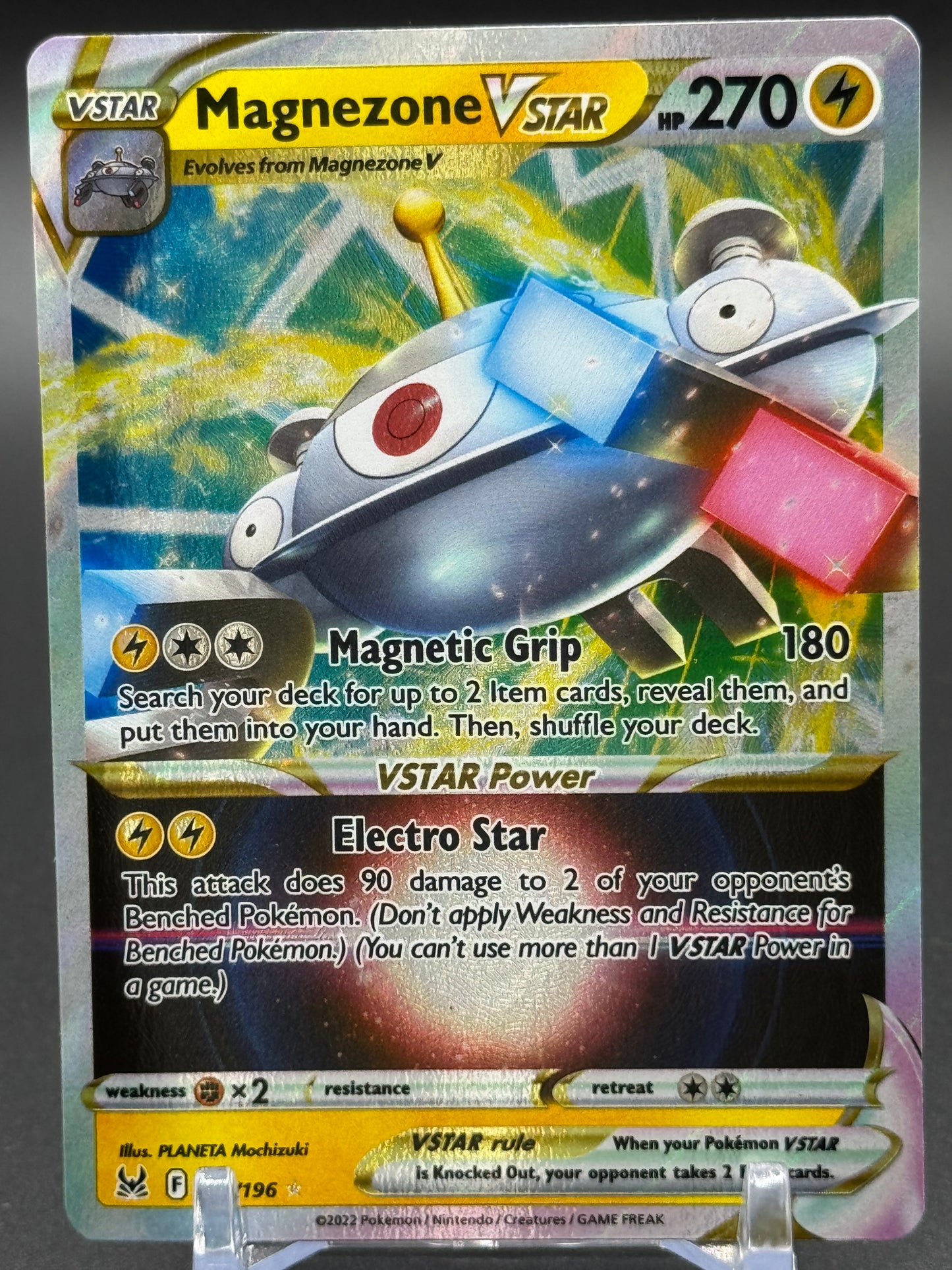 Pokemon TCG Magnezone VSTAR | Lost Origin 057/196 | Condition: Damaged