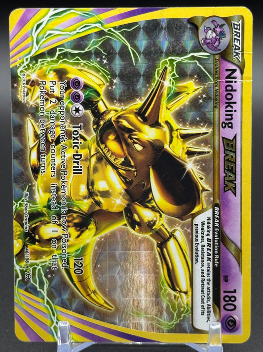 Pokemon TCG Nidoking BREAK | XY: Evolutions 46/108 | Condition: Damaged