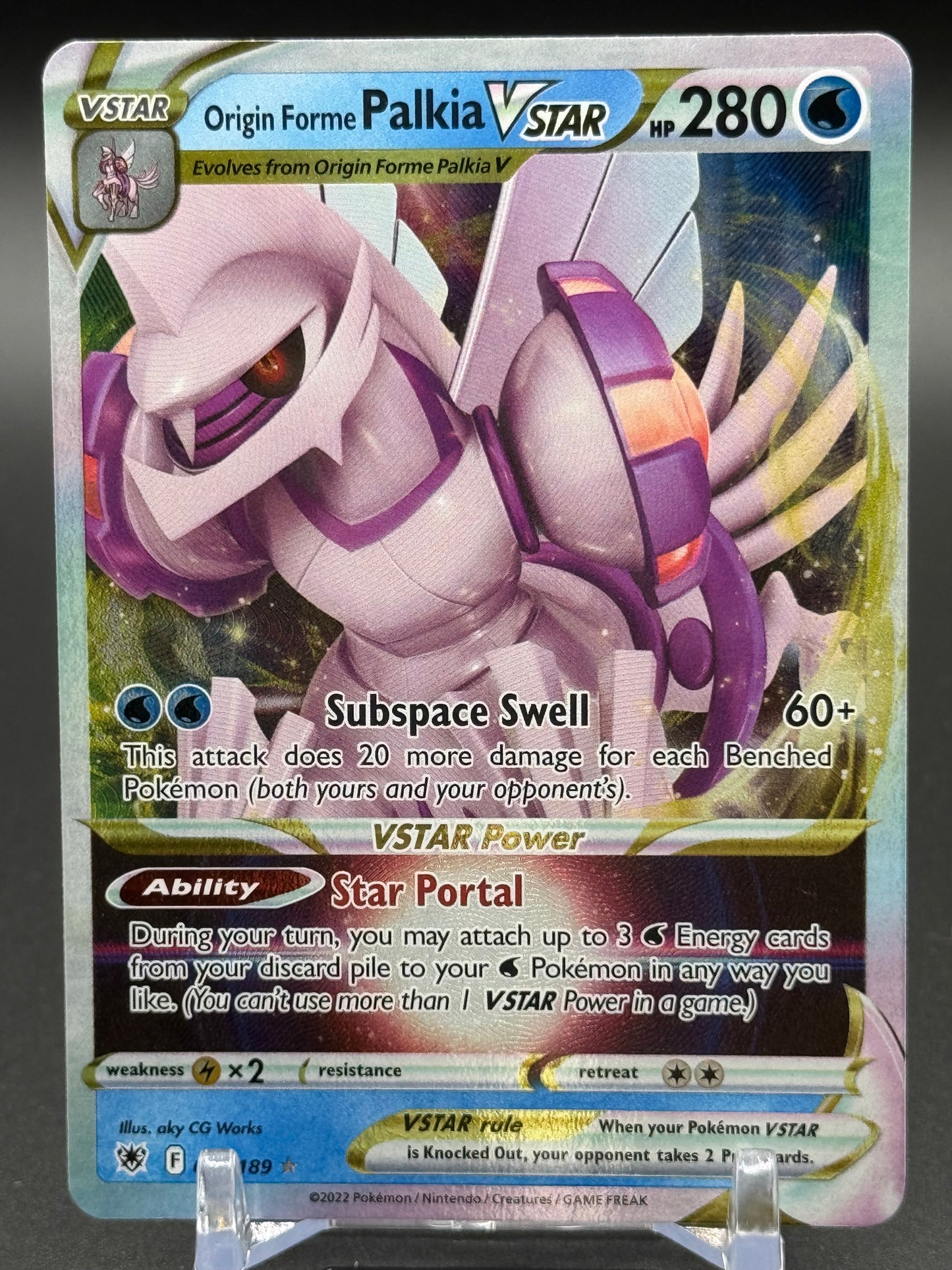 Pokemon TCG Origin Forme Palkia VSTAR | Astral Radiance 040/189 | Condition: Near Mint