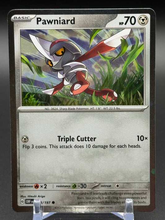 Pokemon TCG Pawniard | Obsidian Flames 148/197 Cosmos Holo | Condition: Near Mint