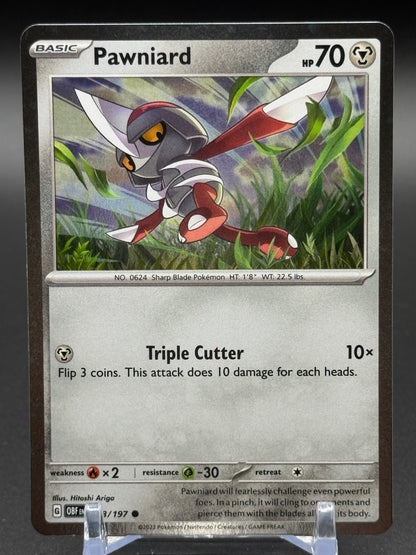 Pokemon TCG Pawniard | Obsidian Flames 148/197 Cosmos Holo | Condition: Near Mint