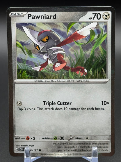 Pokemon TCG Pawniard | Obsidian Flames 148/197 Cosmos Holo | Condition: Near Mint