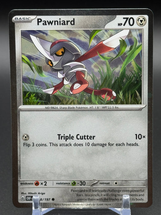 Pokemon TCG Pawniard | Obsidian Flames 148/197 Cosmos Holo | Condition: Near Mint
