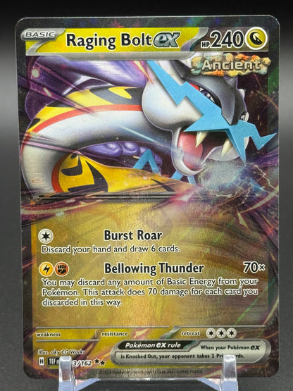 Pokemon TCG Raging Bolt ex | Temporal Forces 123/162 | Condition: Near Mint