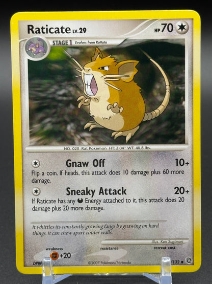 Pokemon TCG Raticate | Secret Wonders 61/132 | Condition: Moderate Play
