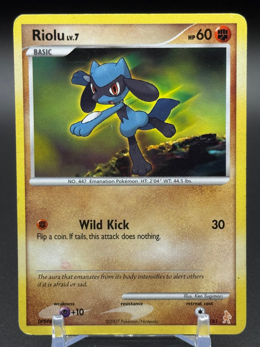 Pokemon TCG Riolu | DP Trainer Kit: Manaphy & Lucario 6/61 | Condition: Heavy Play