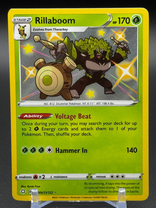 Pokemon TCG Rillaboom | Shining Fates SV006/SV122 | Condition: Near Mint