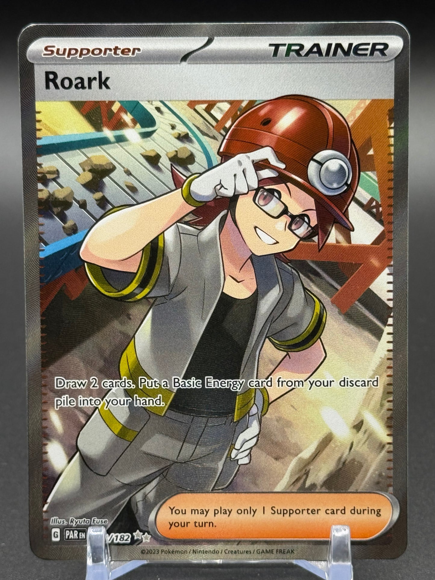 Pokemon TCG Roark | Paradox Rift 242/182 | Condition: Near Mint