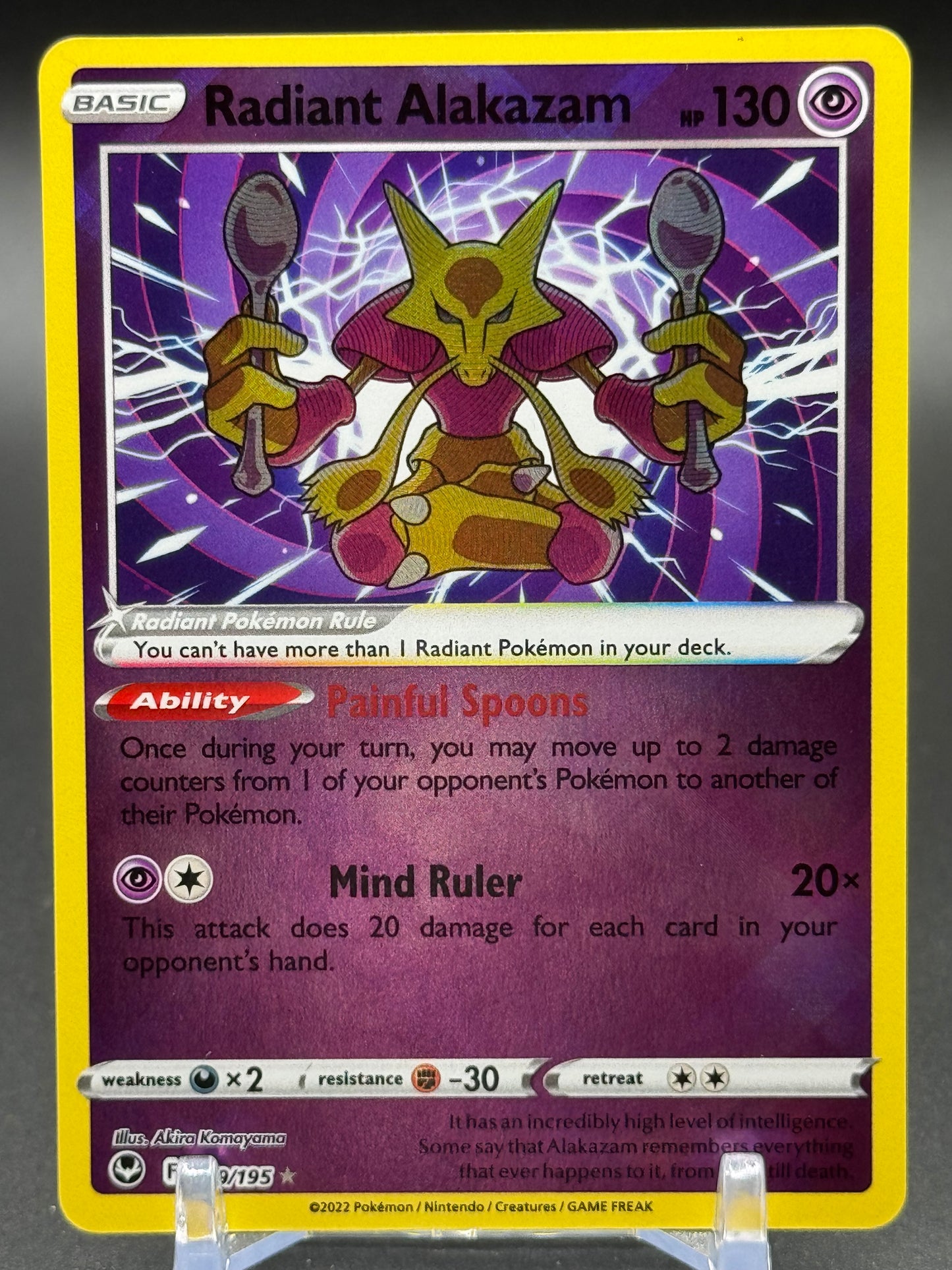 Pokemon TCG Radiant Alakazam | Silver Tempest 059/195 | Condition: Near Mint