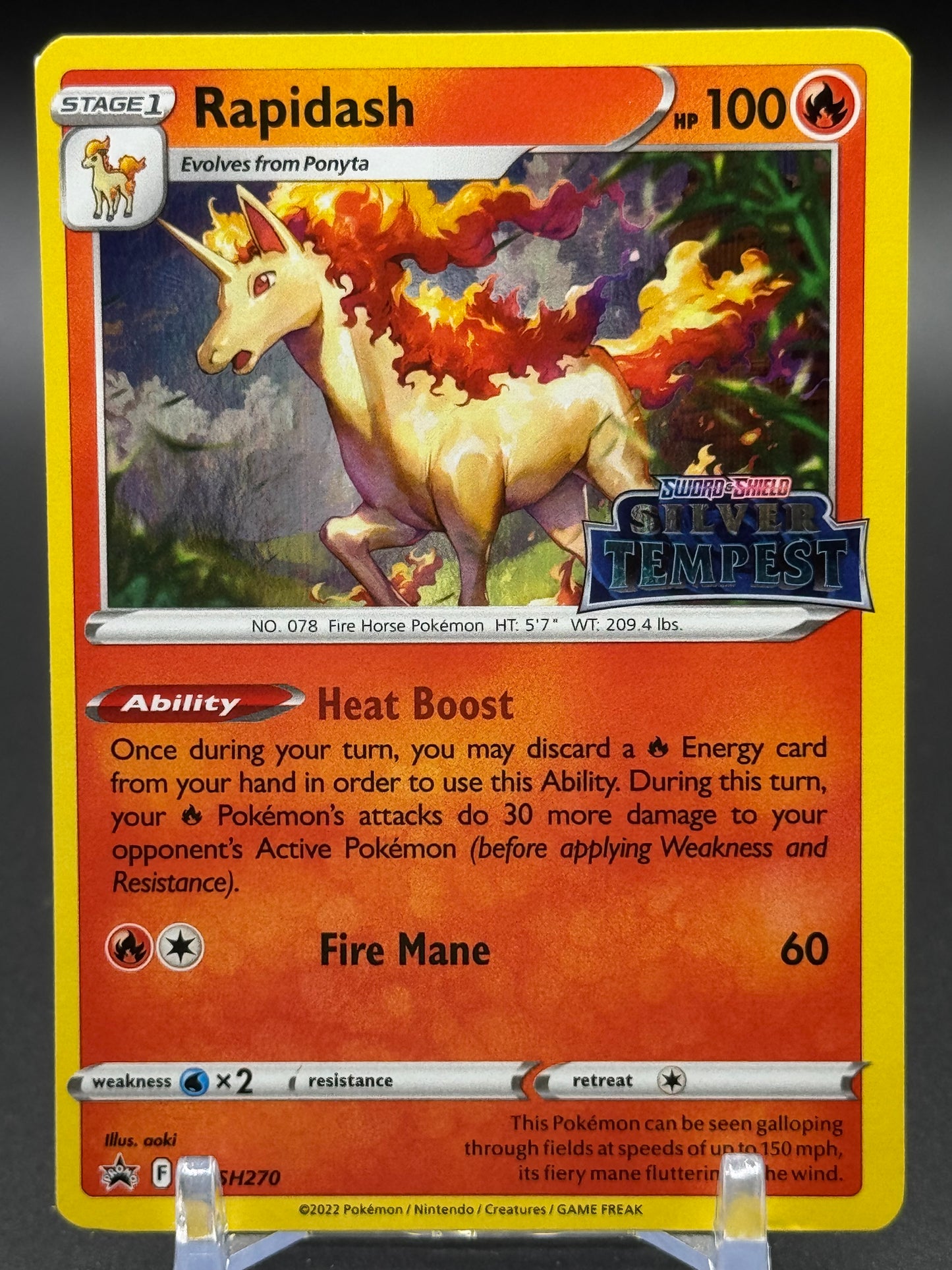 Pokemon TCG Rapidash | Black Star Promo SWSH270 | Condition: Near Mint