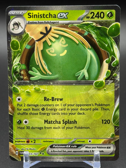 Pokemon TCG Sinistcha ex | Twilight Masquerade 023/167 | Condition: Near Mint