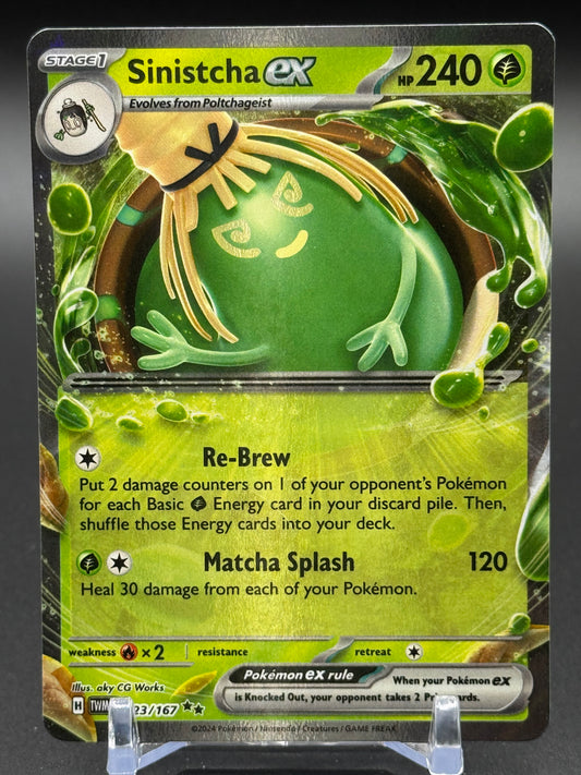 Pokemon TCG Sinistcha ex | Twilight Masquerade 023/167 | Condition: Near Mint