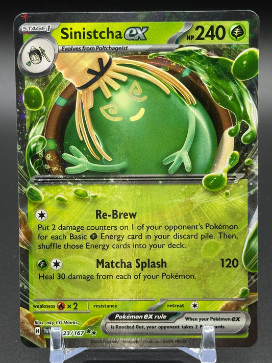 Pokemon TCG Sinistcha ex | Twilight Masquerade 023/167 | Condition: Near Mint