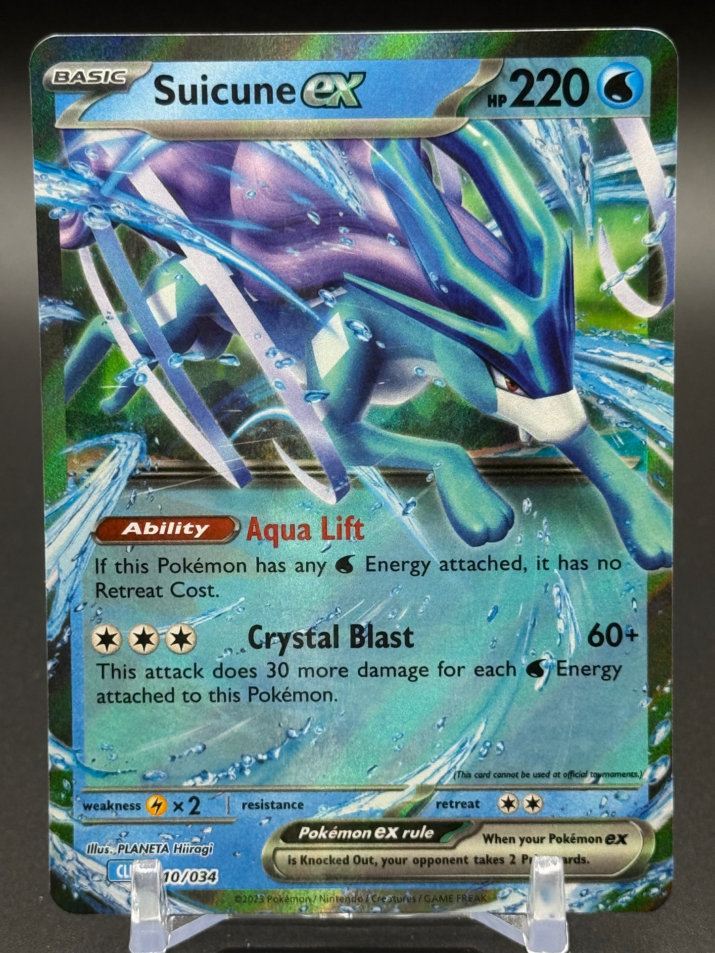 Pokemon TCG Suicune ex | TCG Classic Blastoise Deck 010/034 | Condition: Near Mint