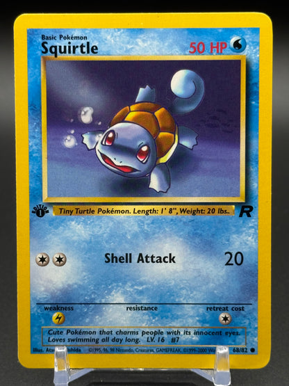 Pokemon TCG Squirtle | Team Rocket 68/82 1st Edition | Condition: Light Play
