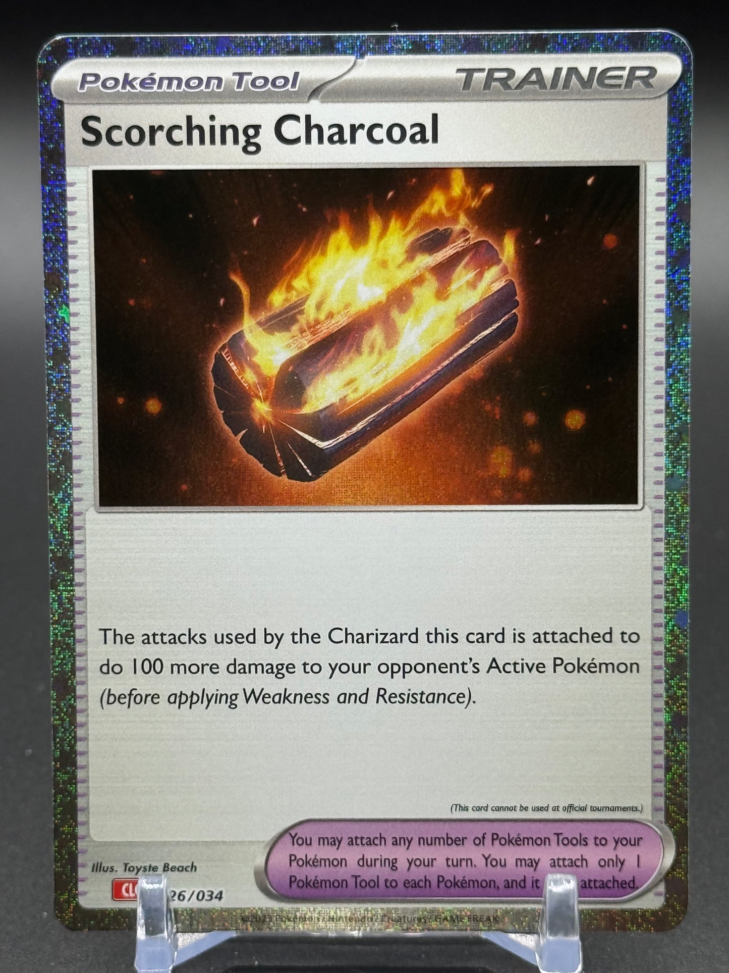 Pokemon TCG Scorching Charcoal | TCG Classic Charizard Deck 026/034 | Condition: Near Mint