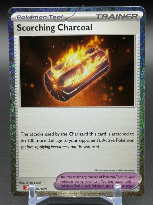 Pokemon TCG Scorching Charcoal | TCG Classic Charizard Deck 026/034 | Condition: Near Mint