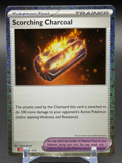Pokemon TCG Scorching Charcoal | TCG Classic Charizard Deck 026/034 | Condition: Near Mint