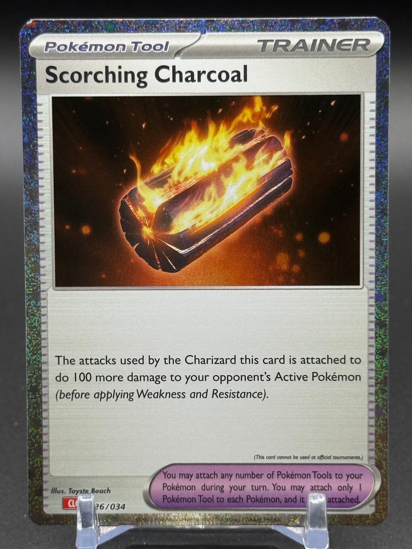 Pokemon TCG Scorching Charcoal | TCG Classic Charizard Deck 026/034 | Condition: Near Mint