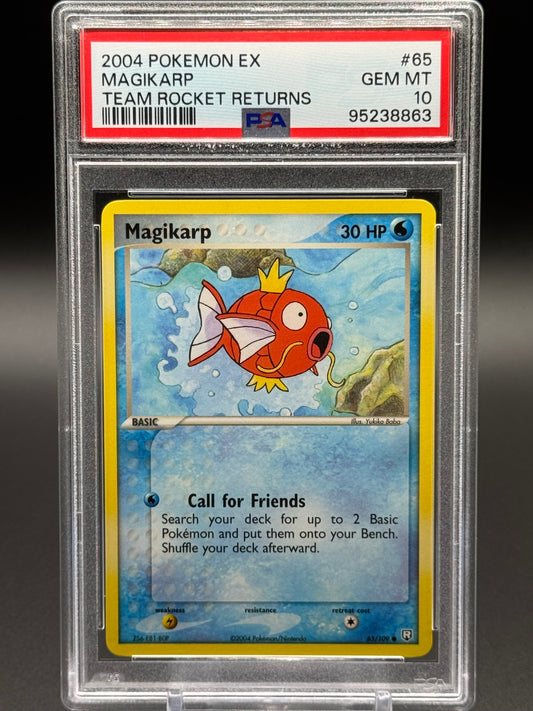 Pokemon TCG Magikarp | Team Rocket Returns 65/109 | PSA Graded GEM MT 10