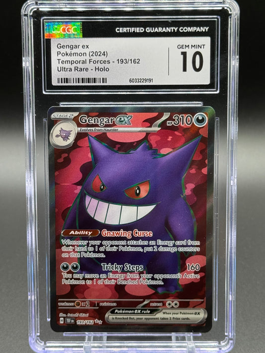 Pokemon TCG Gengar ex | Temporal Forces 193/162 | CGC Graded GEM MINT 10