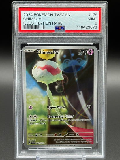 Pokemon TCG Chimecho | Twilight Masquerade 179/167 | PSA Graded MINT 9