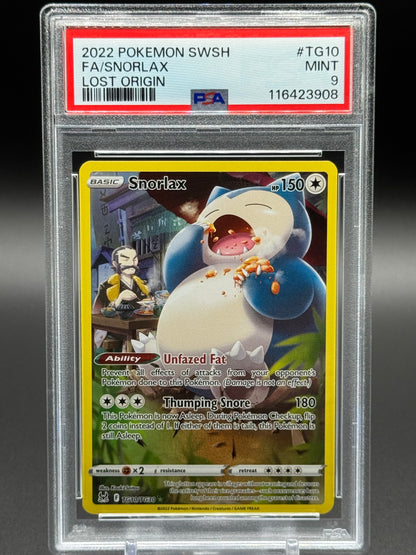 Pokemon TCG Snorlax | Lost Origin TG10/TG30 | PSA Graded MINT 9