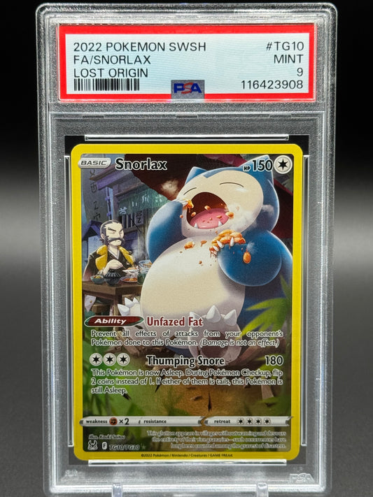 Pokemon TCG Snorlax | Lost Origin TG10/TG30 | PSA Graded MINT 9