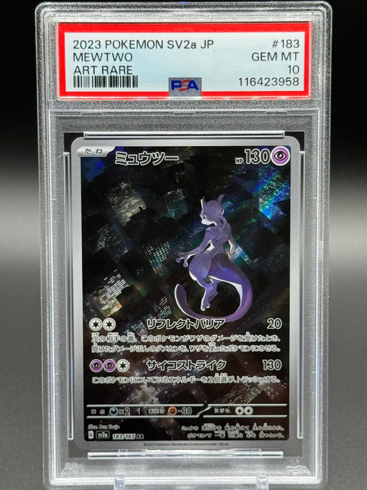 Japanese Pokemon TCG Mewtwo | Pokemon 151 183/165 | PSA Graded GEM MT 10