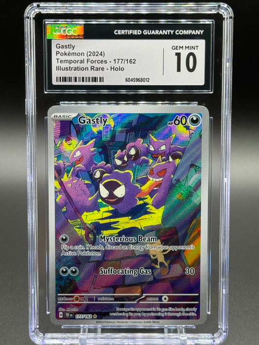 Pokemon TCG Gastly | Temporal Forces 177/162 | CGC Graded GEM MINT 10