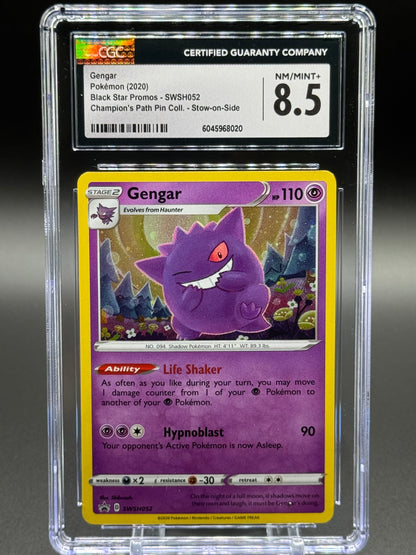 Pokemon TCG Gengar | Black Star Promo SWSH052 | CGC Graded NM/MINT+ 8.5